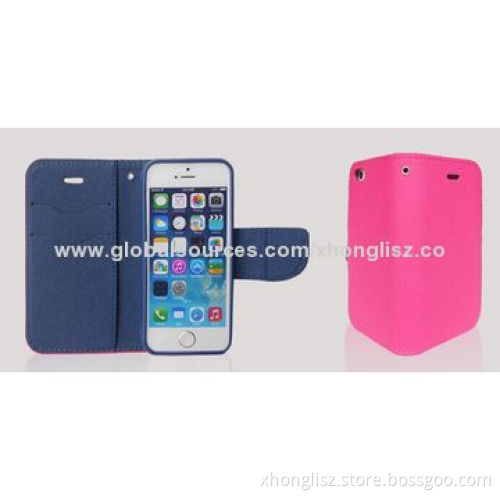 Latest Design Contrast Cross Pattern PU Cases for iPhone Series, Customized Designs AcceptableNew